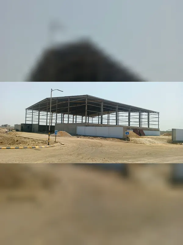 Completed steel shed