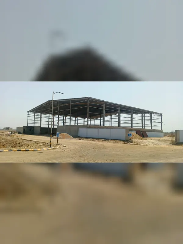Completed steel shed