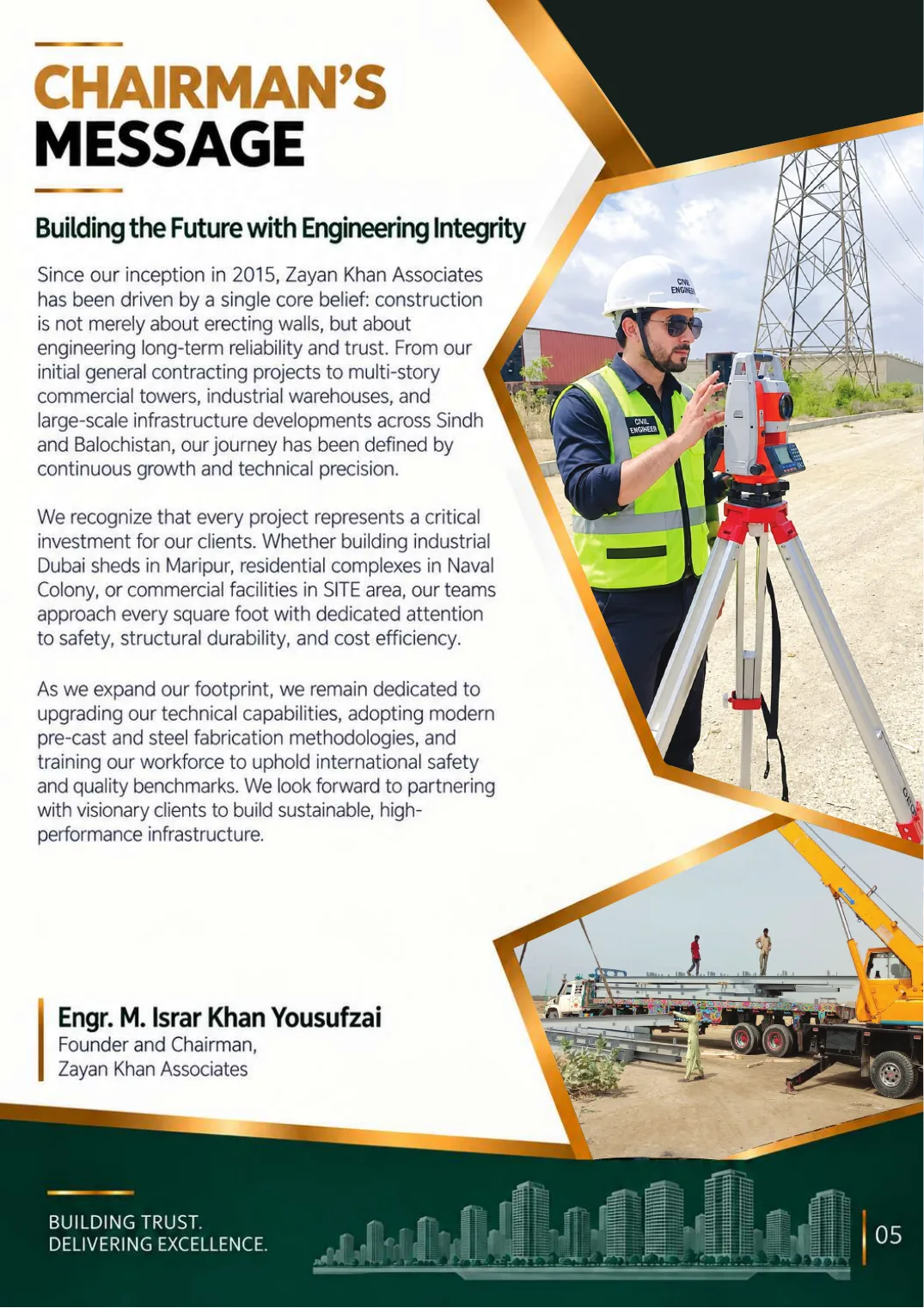 Company profile, page 7: Chairman's Message
