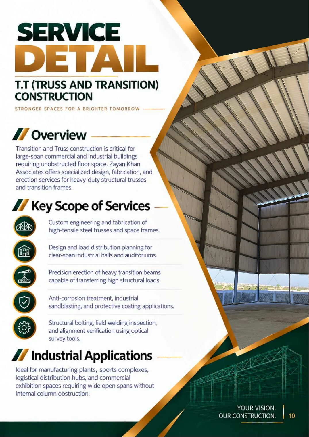 Company profile, page 12: T.T (Truss & Transition) Construction