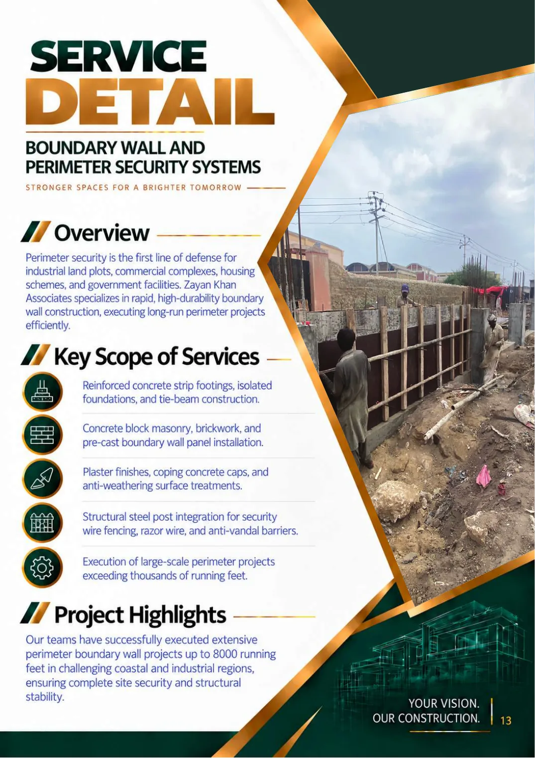 Company profile, page 15: Boundary Wall & Perimeter Security