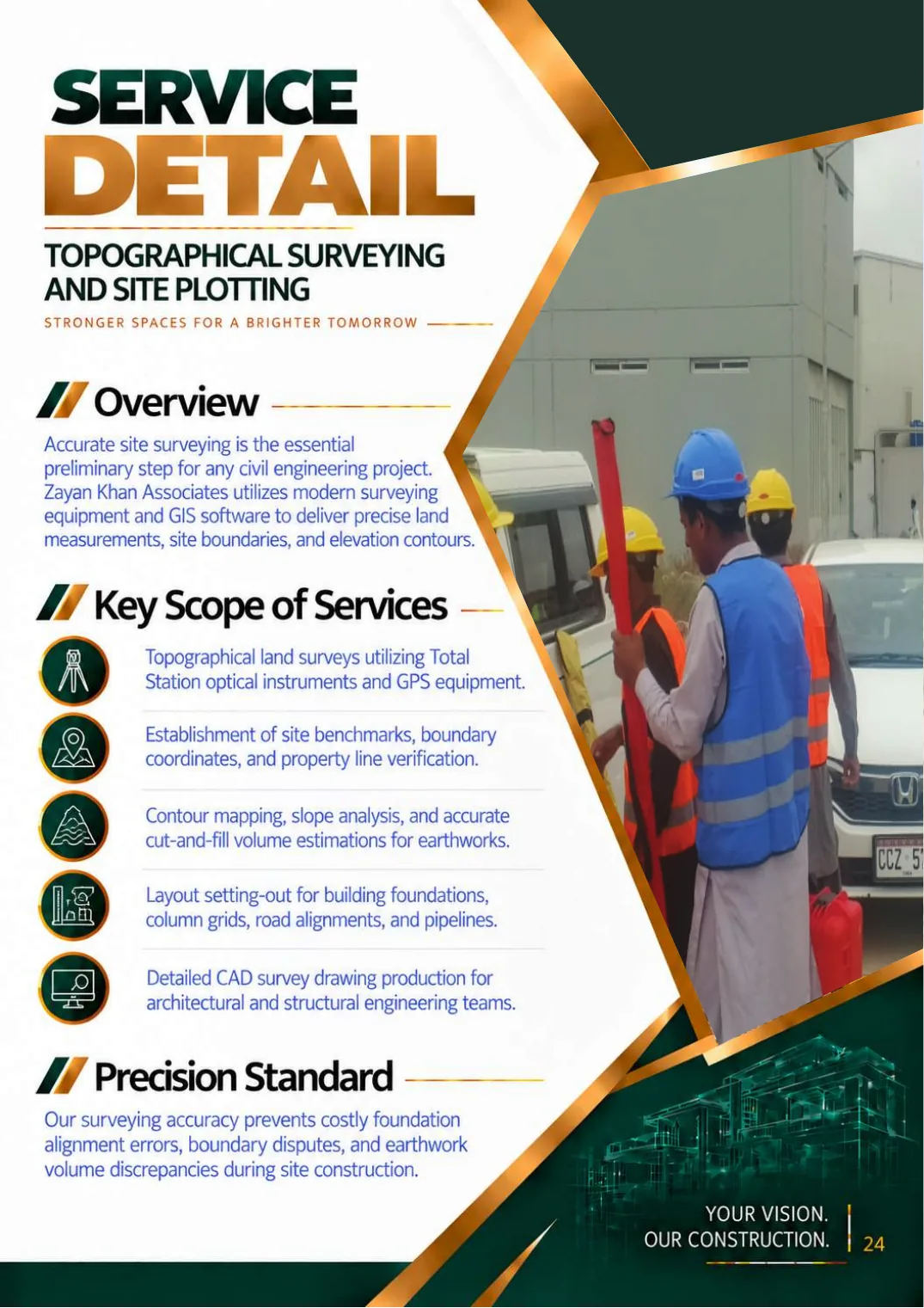 Company profile, page 26: Topographical Surveying & Site Plotting