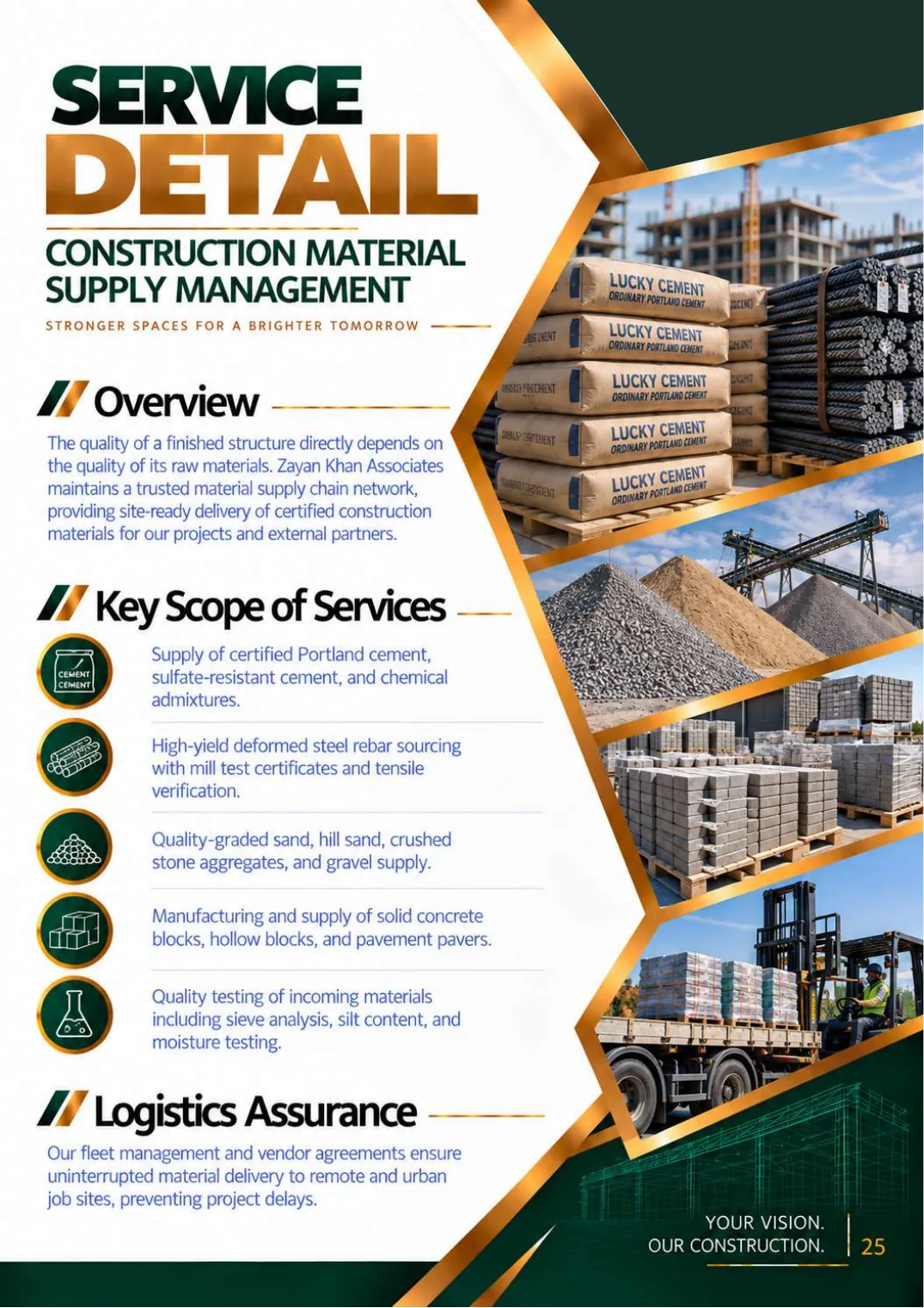 Company profile, page 27: Construction Material Supply