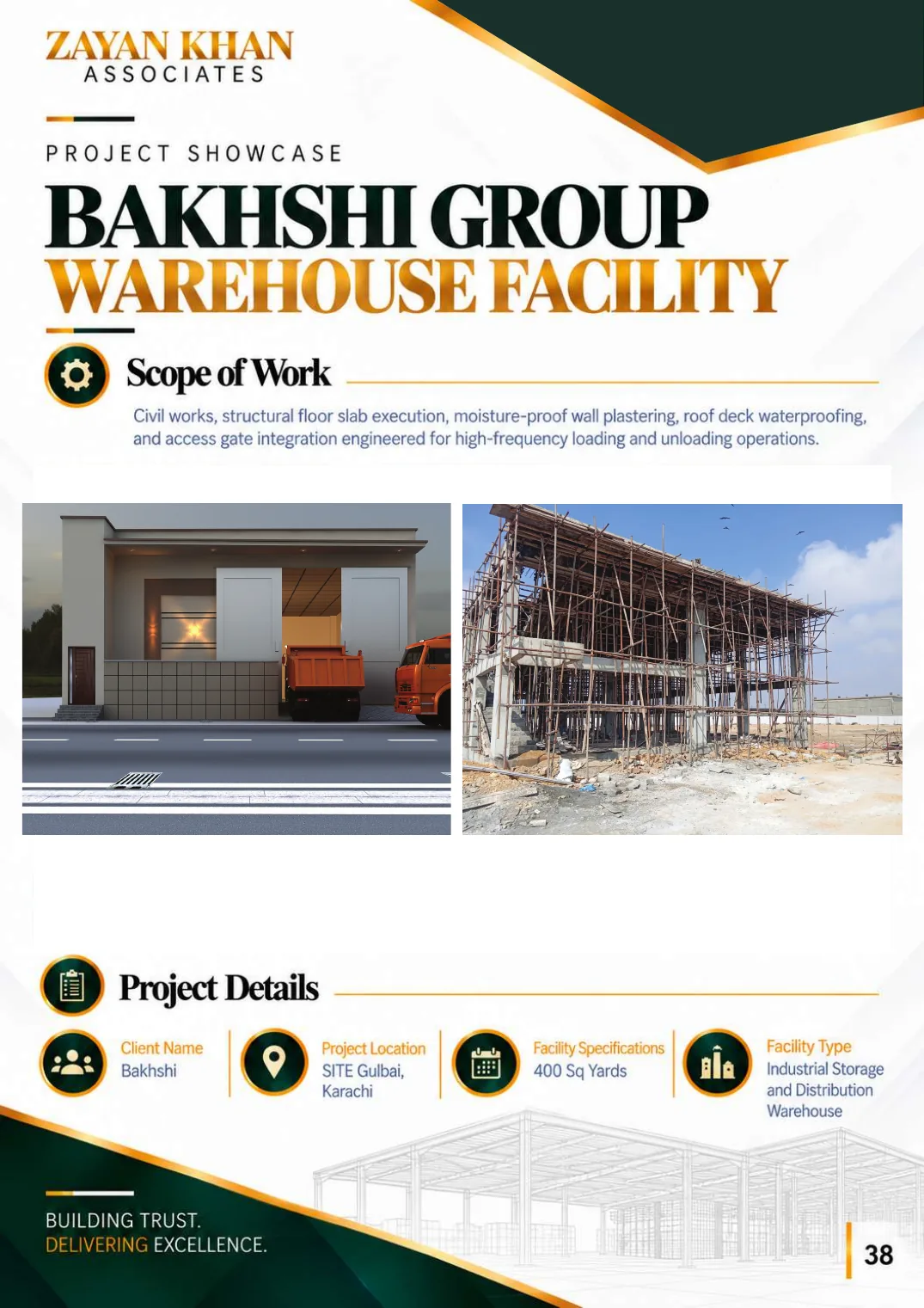 Company profile, page 39: Bakhshi Group — Warehouse facility