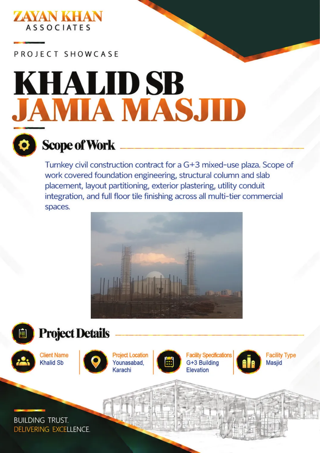 Company profile, page 45: Khalid Sb Jamia Masjid — Jamia Masjid, Younusabad